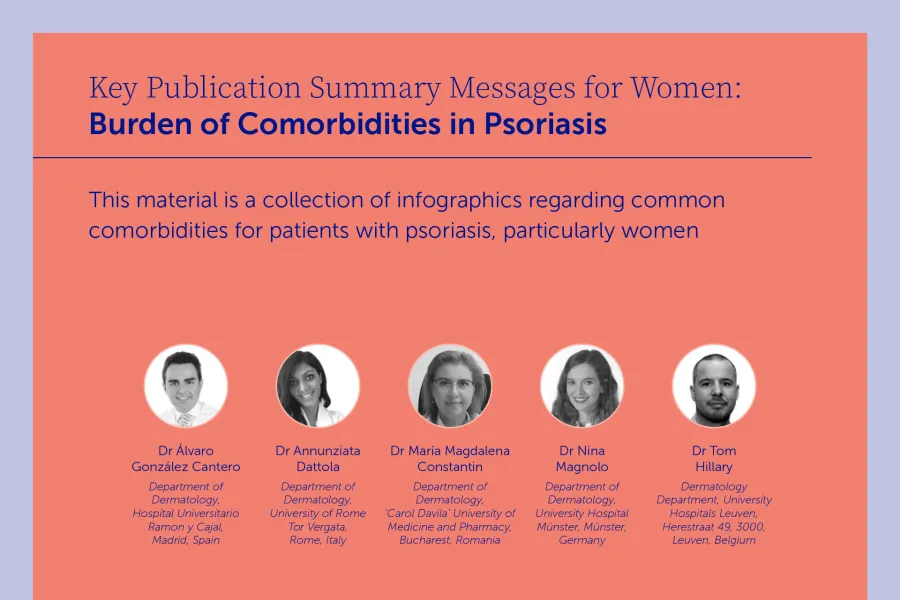 Infographic on the burden of comorbidities in psoriasis